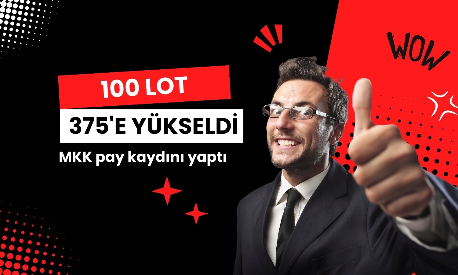 Bedava payların kaydı yapıldı: 100 lot 375 lota yükseldi