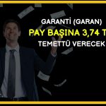 Garanti yatırımcılarına müjde: 3,73 TL temettü onaylandı