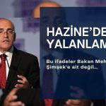 Hazine’den ‘döviz kuruna destek yok’ haberine yalanlama geldi