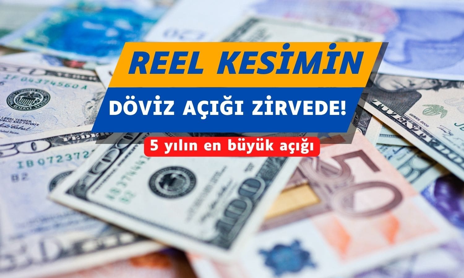Reel kesimden 5 yılın en büyük döviz açığı