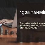 1Ç25’te öne çıkacak şirketler: KOZAL, TTKOM, ENKAI, MPARK