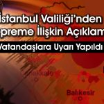 İstanbul Valiliği açıkladı: Yıkım ihbarı alınmadı