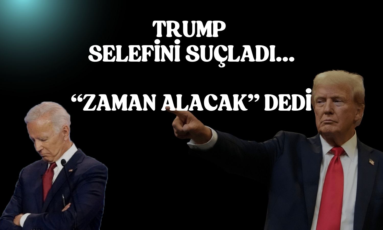 Trump küçülen ekonomi için Biden’ı suçladı, “sabırlı olun” dedi