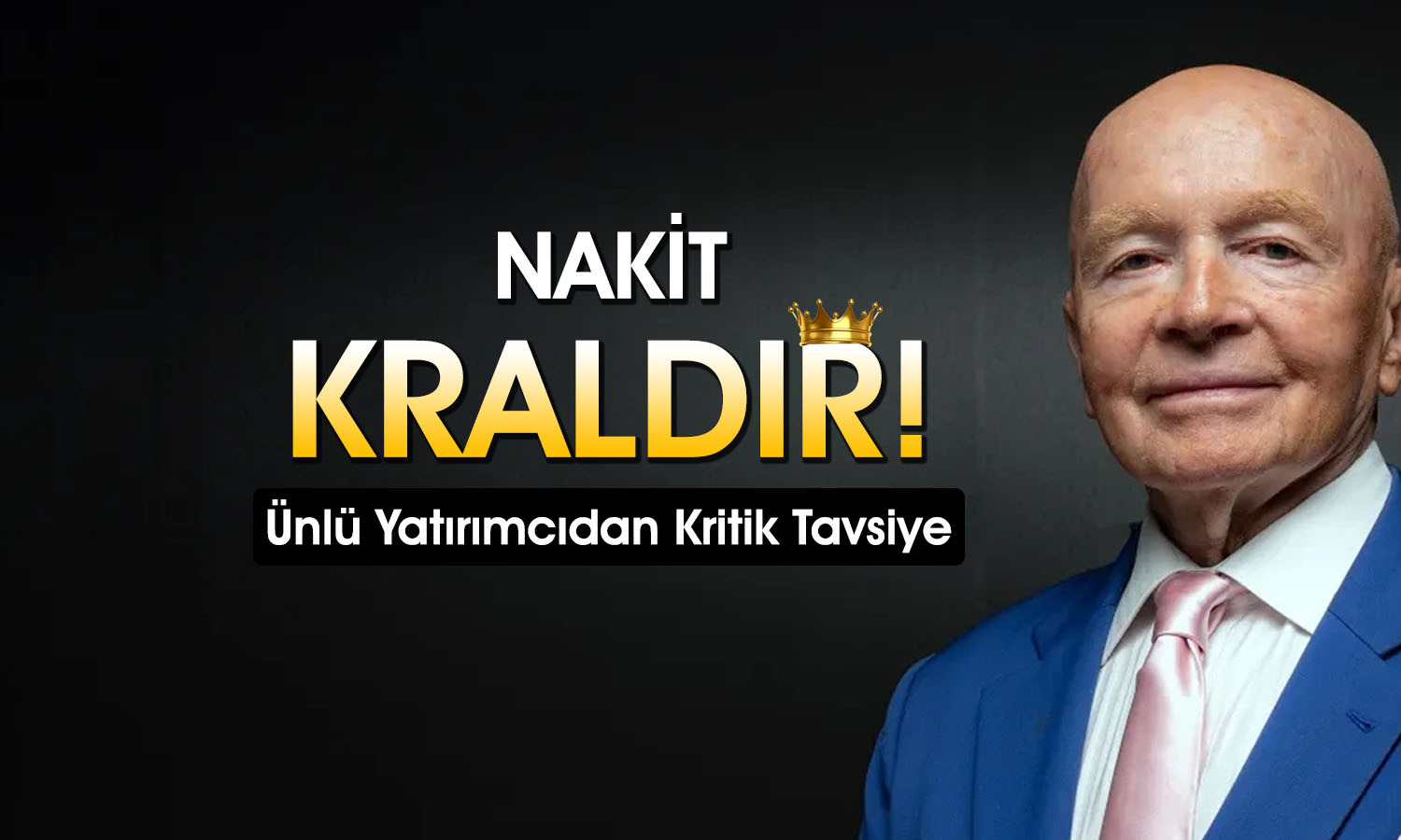 Ünlü yatırımcı açıkça söyledi: Paramı nakitte tutuyorum