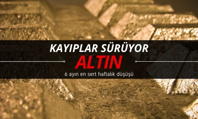 6 ayın en sert düşüşü: Altın haftalık kayba ilerliyor