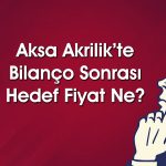 AKSA 2025’in en düşük fiyatını gördü: Hissede hedef düştü