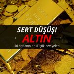 Altında sert düşüş: İki haftanın en düşüğüne geriledi