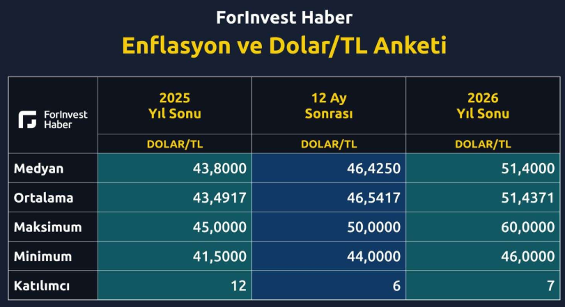 Analistlerin 2026 için dolar/TL tahmini ne?