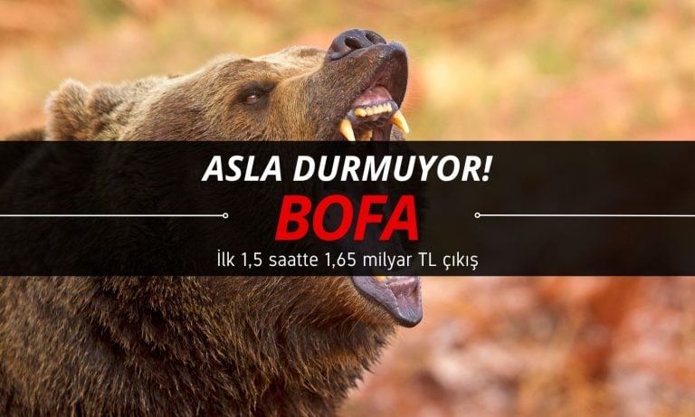 BOFA çıldırdı: 1,65 milyar dolarlık net satış