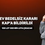 O şirketten rekor bedelsiz kararı: Yüzde 299900