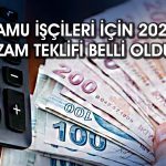 Hükümetin 600 bin kamu işçisi için ikinci zam teklifi açıklandı