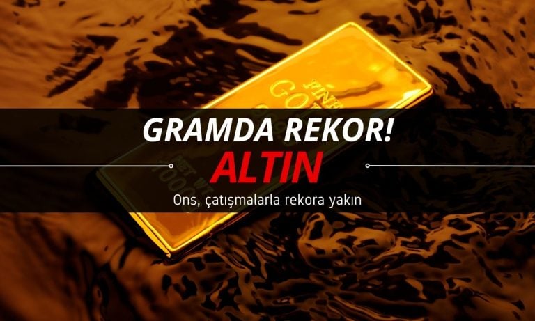 Gram altın yine rekor kırdı: Ons düşüşe geçti