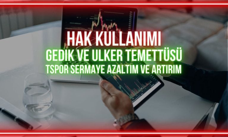 Günün temettü ödemeleri: GEDIK ve ULKER fiyat düzeltmesi