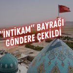 İran ‘intikam’ sembolü olan kırmızı bayrağını astı