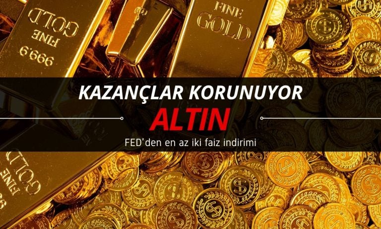 Kazançlar korunuyor: Altın FED’in iki faiz indirimini fiyatlıyor