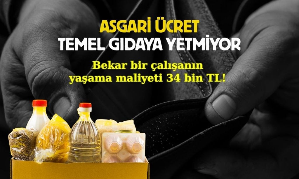 Açlık sınırı Temmuz’da asgari ücreti 4309 lira aştı!