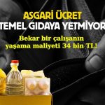 Açlık sınırı Temmuz’da asgari ücreti 4309 lira aştı!