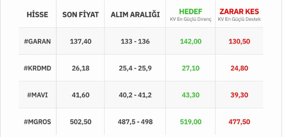 Analistler bu hafta 4 hisseyi takibe aldı: KRDMD listede