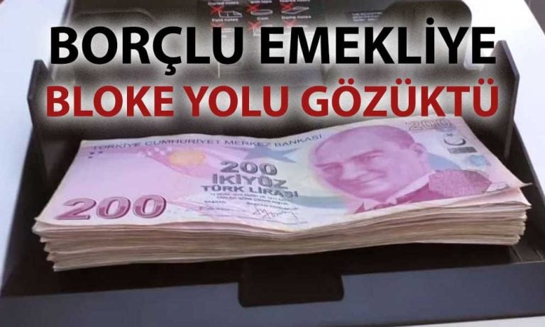 Emekli maaşına banka blokesi yolu açıldı