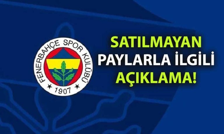 Fenerbahçe’den yeni pay alma hakları için açıklama: Tarih verildi