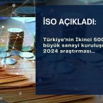 İSO İkinci 500 araştırmasının 2024 sonuçları paylaşıldı