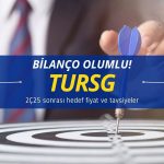 TURSG bilançosu değerlendirildi: Hedef fiyat ve tavsiyeler