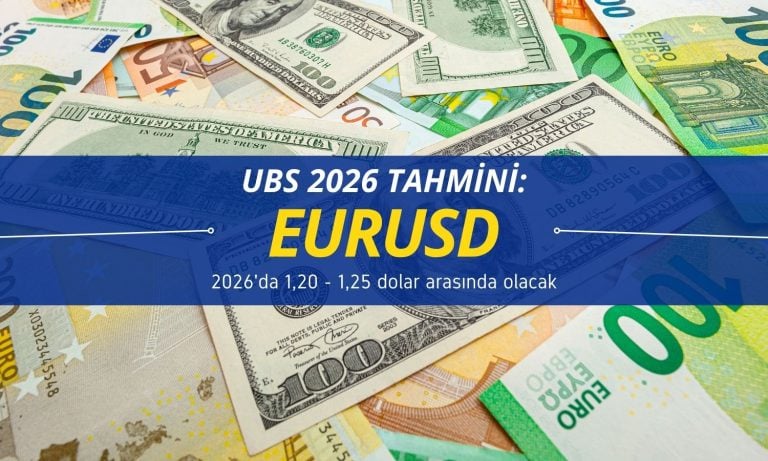 UBS: Euro 2026’da 1,20 – 1,25 dolara yükselecek