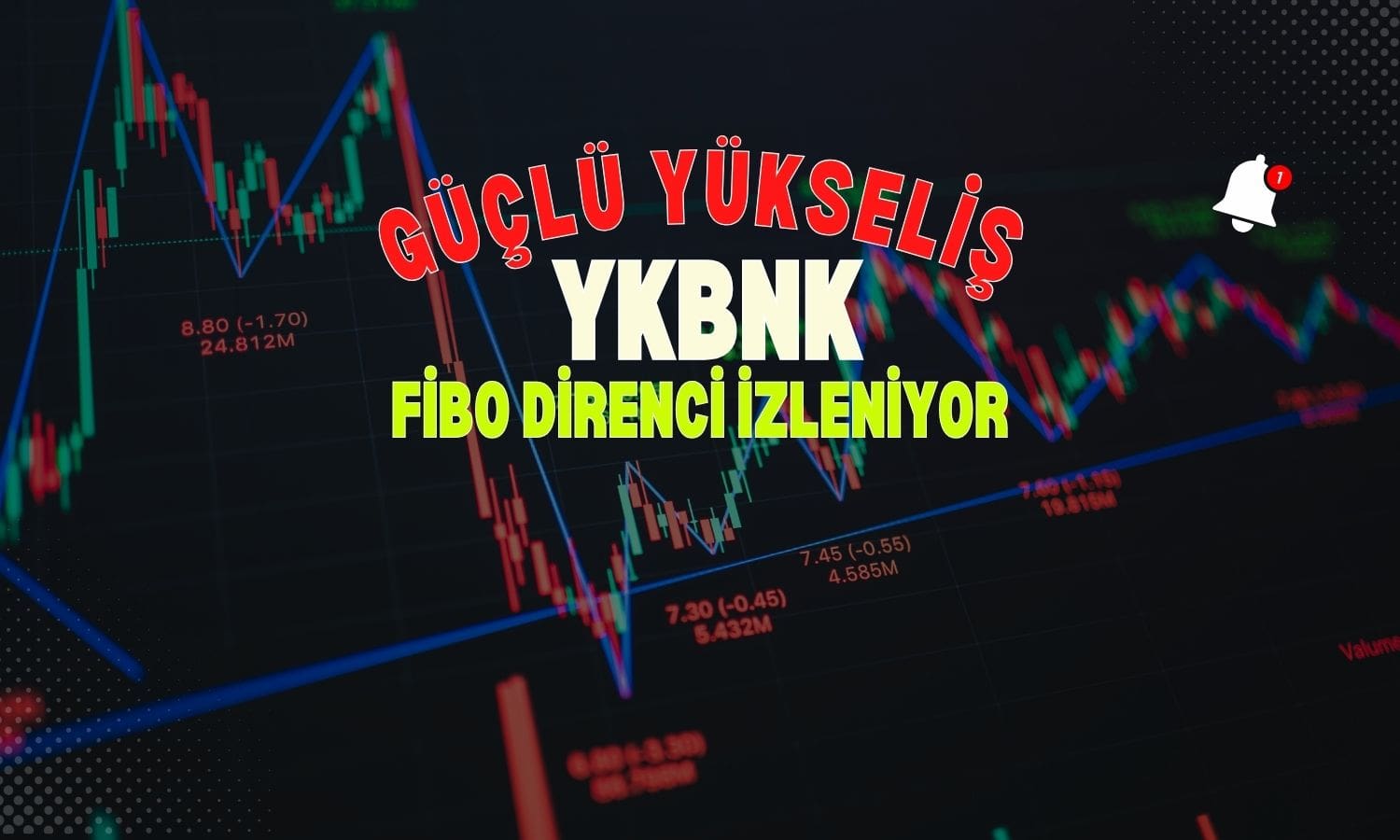 YKBNK güçlenirken, Fibonacci direnci izlenmeye başlandı