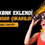 YKBNK model portföye eklenirken, ANSGR çıkarıldı