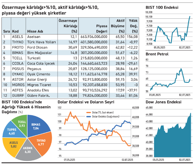 Borsada yüksek karlılık her hissenin performansına yansımıyor
