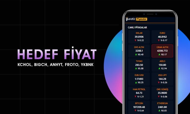5 hissede hedef fiyatlar açıklandı: KCHOL ve FROTO listede