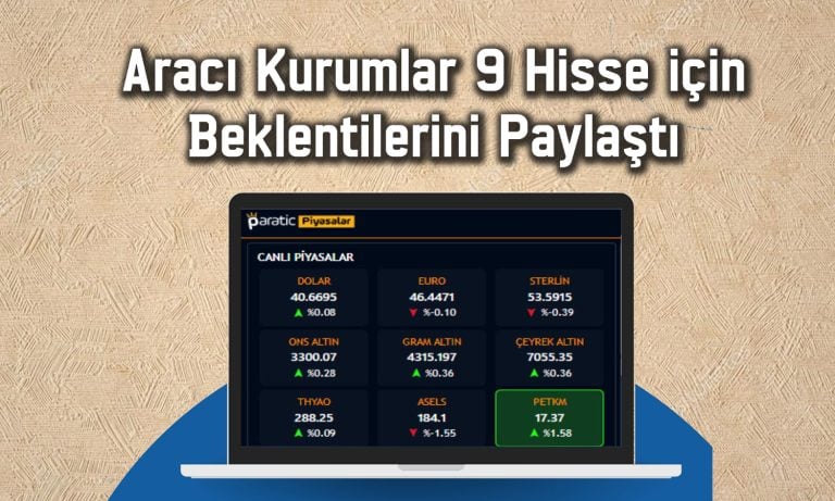 9 hissede hedef fiyat açıklandı: BIMAS ve FROTO listede
