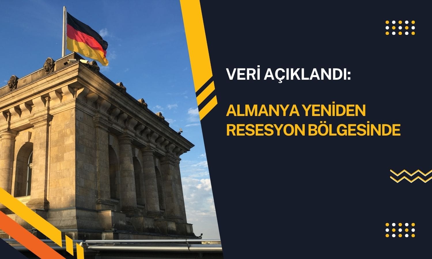 Almanya ekonomisi ikinci çeyrekte yeniden resesyon bölgesine girdi