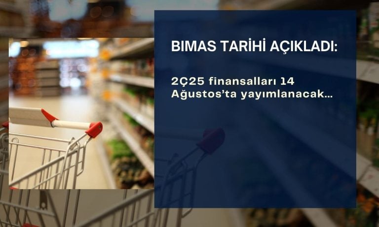 Bim Birleşik Mağazalar (BIMAS) 2Ç25 finansal takvimini açıkladı