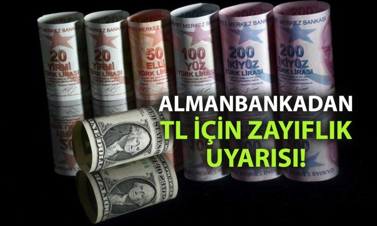 Commerzbank: TL'nin durumu zayıf, cari denge kötüleşiyor