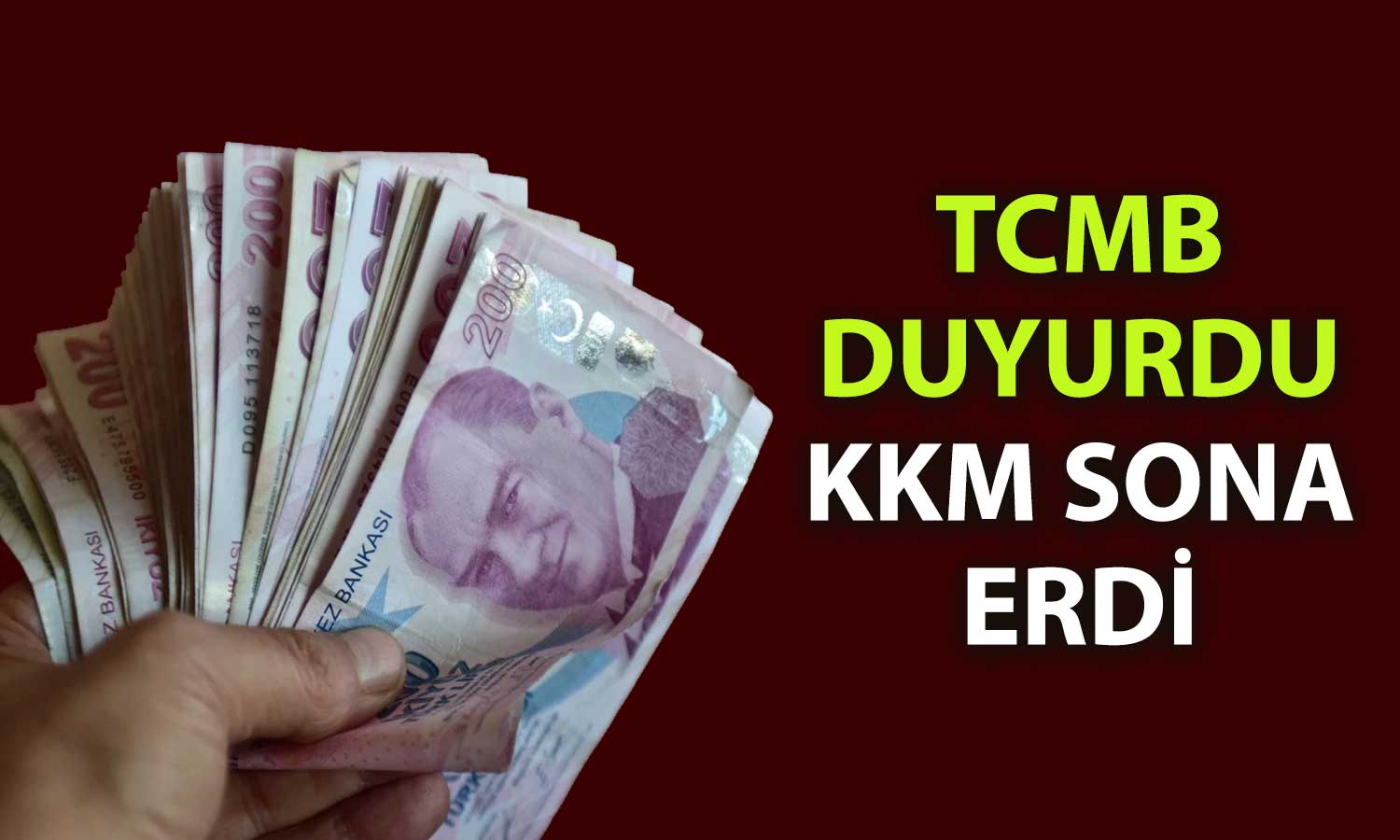 Ekonomide bir dönem kapandı: KKM sona erdi