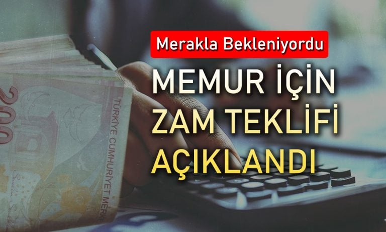 Hükümetin memur ve emekliler için zam teklifi belli oldu