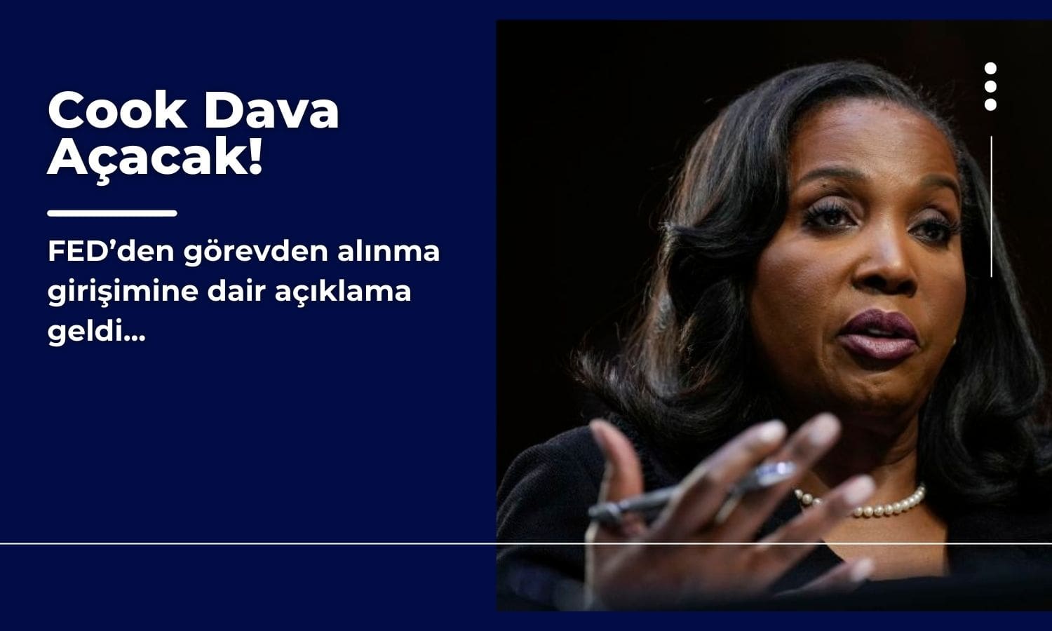 Lisa Cook dava açacak, FED mahkeme kararına uyacak