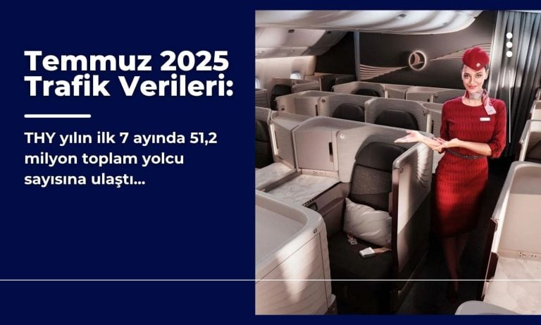 Temmuz’da Türk Hava Yolları’ndan (THYAO) güçlü trafik sonuçları