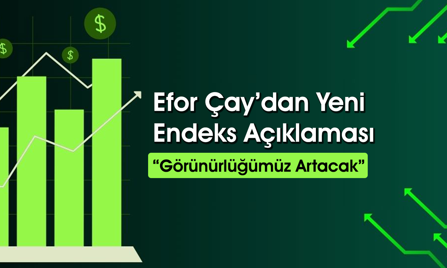 Yüzde 471 yükselen Efor Çay’dan MSCI endeksi açıklaması