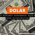 ABD hükümet kapanması dolar için açık bir risk
