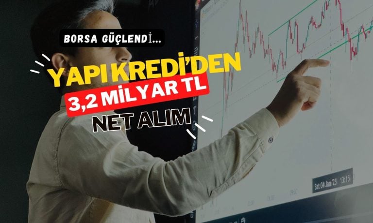 Borsa güçlendi: Yapı Kredi Yatırım’dan 3,2 milyar TL’lik alım