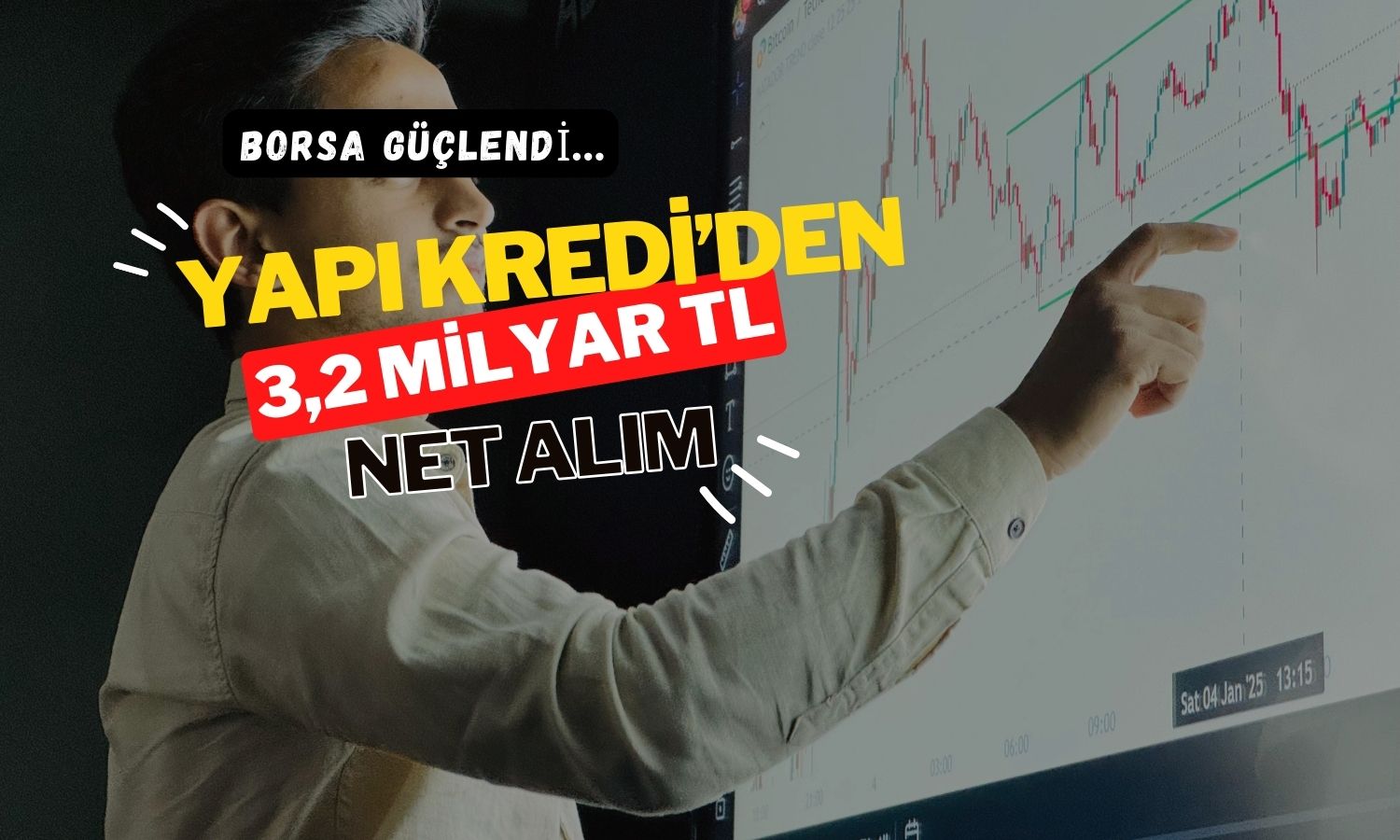 Borsa güçlendi: Yapı Kredi Yatırım’dan 3,2 milyar TL’lik alım