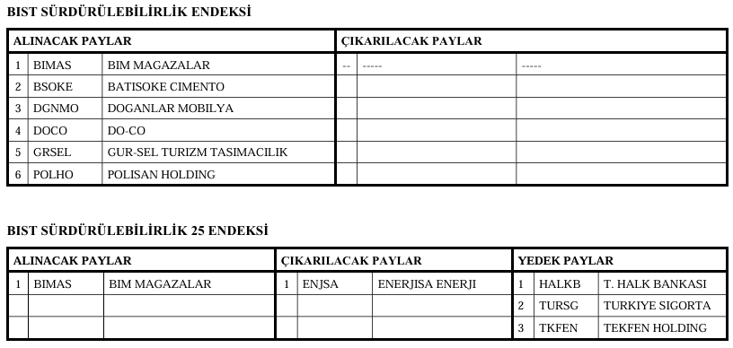 Borsa İstanbul 5 hisseyi BIST 100 endeksine aldığını duyurdu