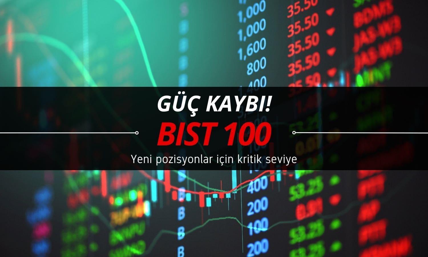 Borsada güç kaybı belirginleşiyor: Kritik seviyeler açıklandı