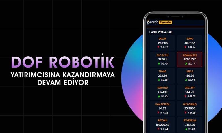 Dof Robotik (DOFRB) tavan serisini 5 güne çıkardı