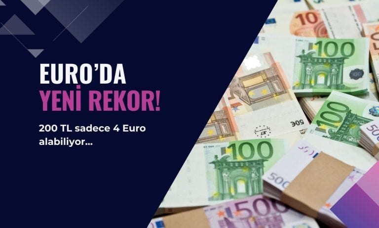 Euro rekor tazeledi: 48,77 TL ile yeni zirve görüldü