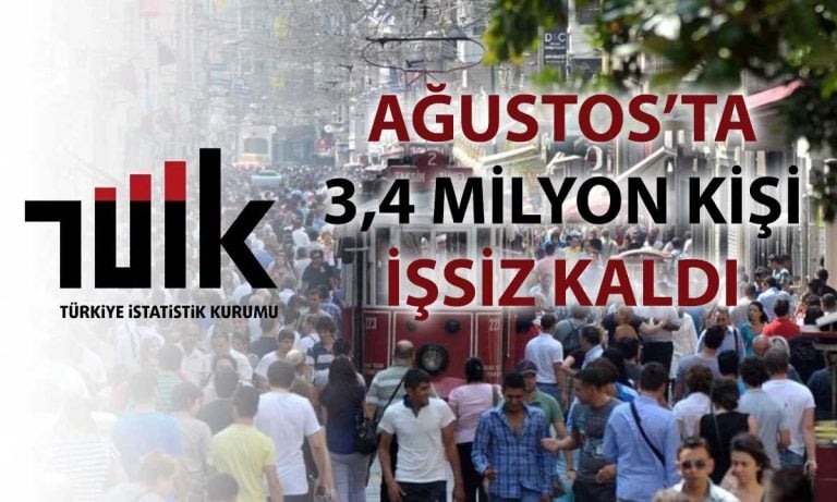 İşsizlik Ağustos’ta yükselişe geçti: Yüzde 8,5’e çıktı