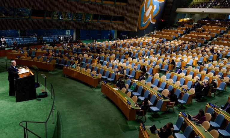 Netanyahu BM’de boş salona konuştu: Delegelerden tepki çıkışı
