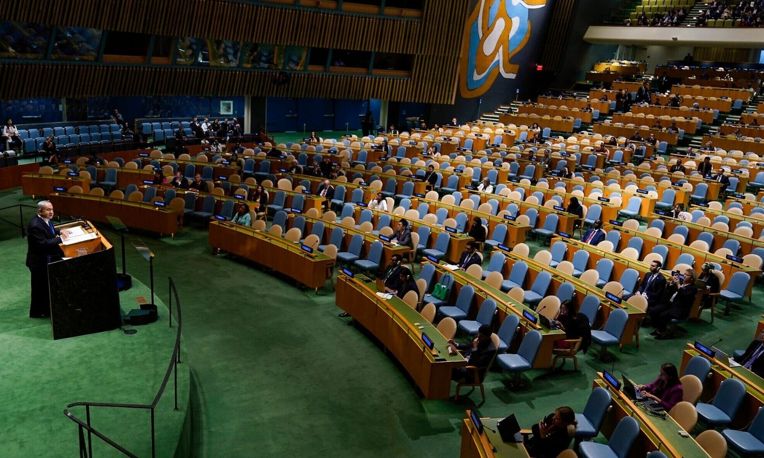 Netanyahu BM’de boş salona konuştu: Delegelerden tepki çıkışı